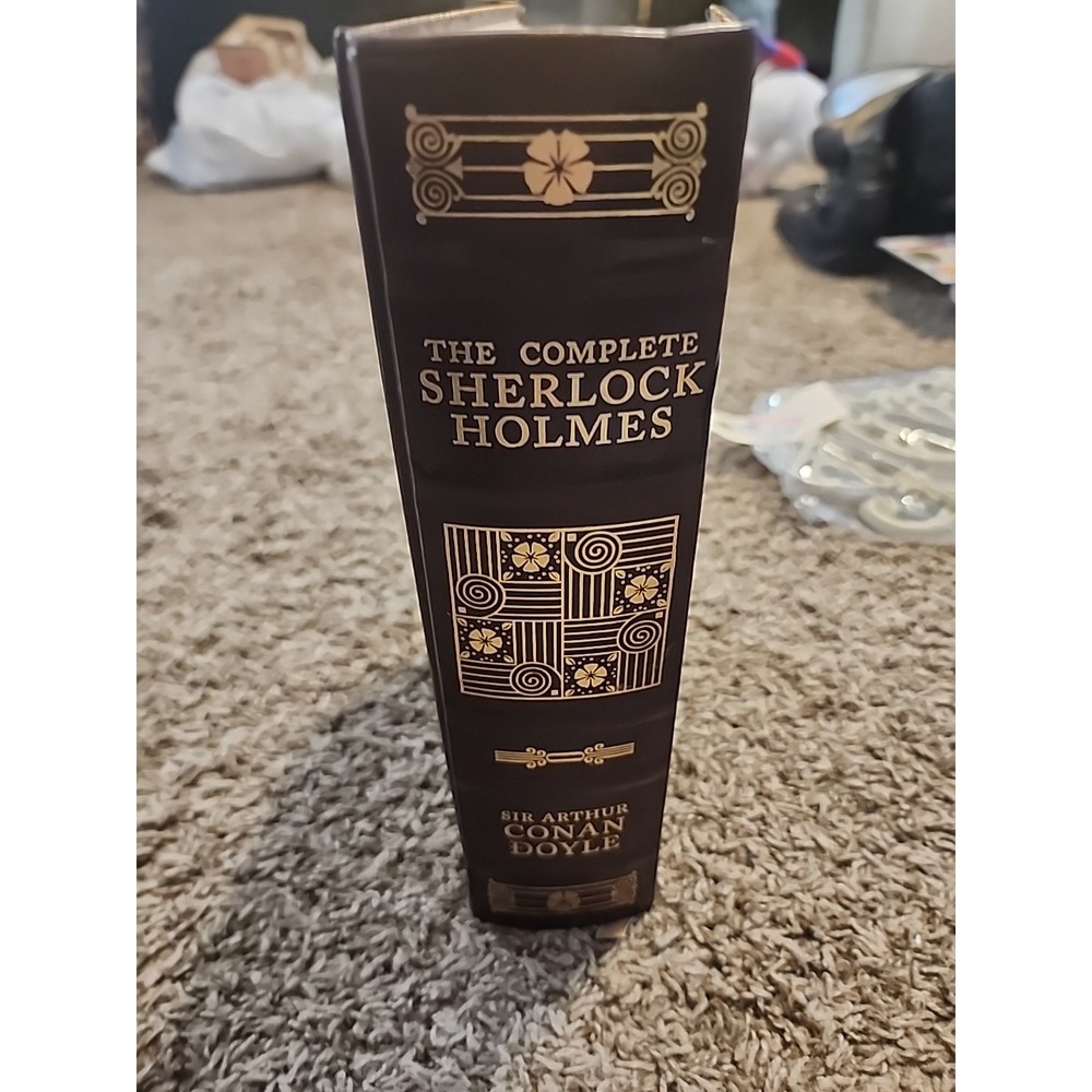 The Complete Sherlock Holmes Sir Arthur Conan Doyle 1992 Leather bound HC Book - Picture 8 of 9